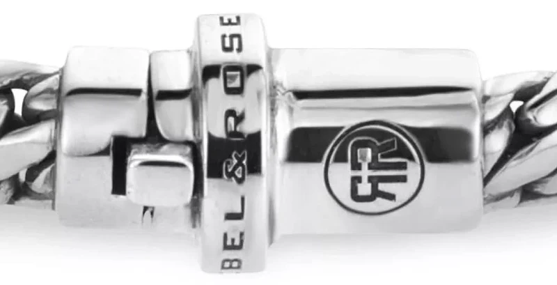Armband aus 7mm dickem Silber - Rebel&Rose Modell: RR-BR028-S-L