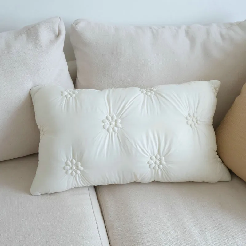 Plüsch Blumen Design Kissen