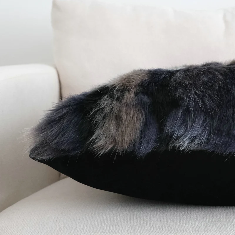 Faux-Fur-Akzentkissen für die Wohnkultur