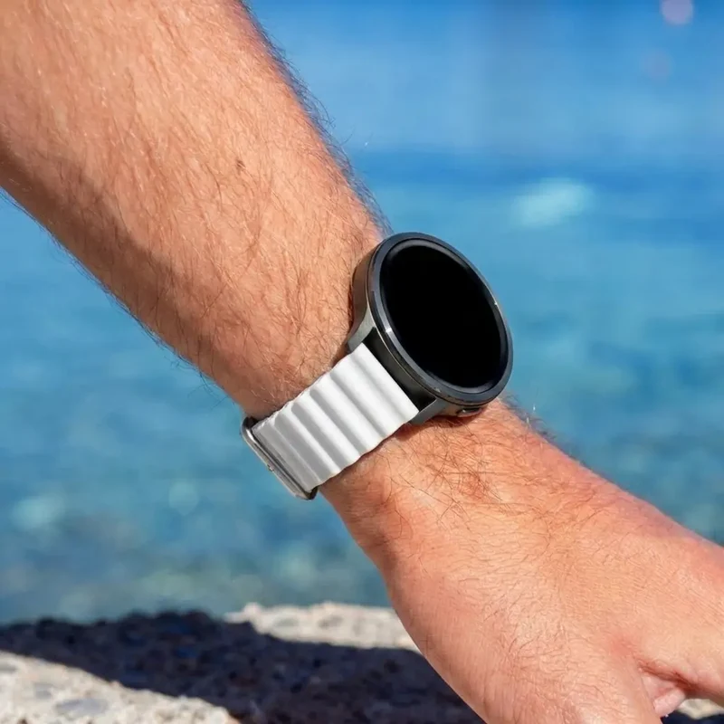 Bandz Garmin Forerunner 70 Ocean Armband 'Classic' (Weiß)