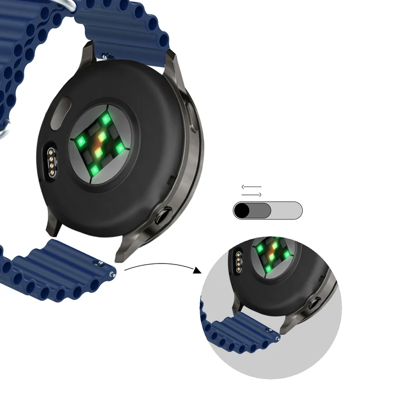 Bandz Garmin Forerunner 70 Ocean Armband 'Classic' (Dunkelblau)