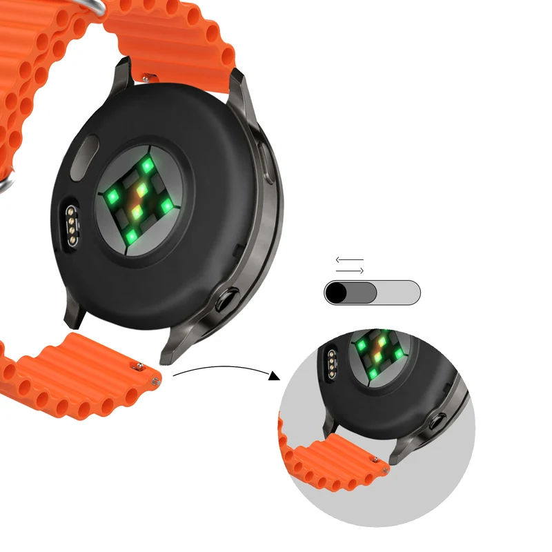Bandz Garmin Forerunner 170 Ocean Armband 'Classic' (Orange)