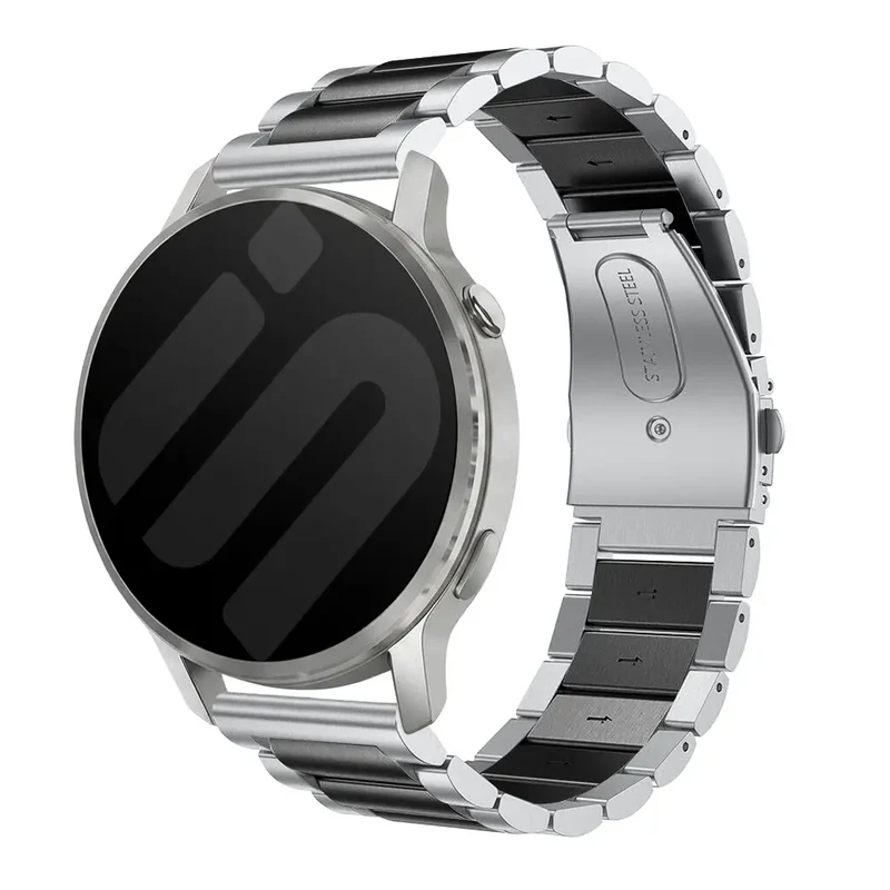 Garmin Forerunner 170 Stahlarmband (Silber/Schwarz)