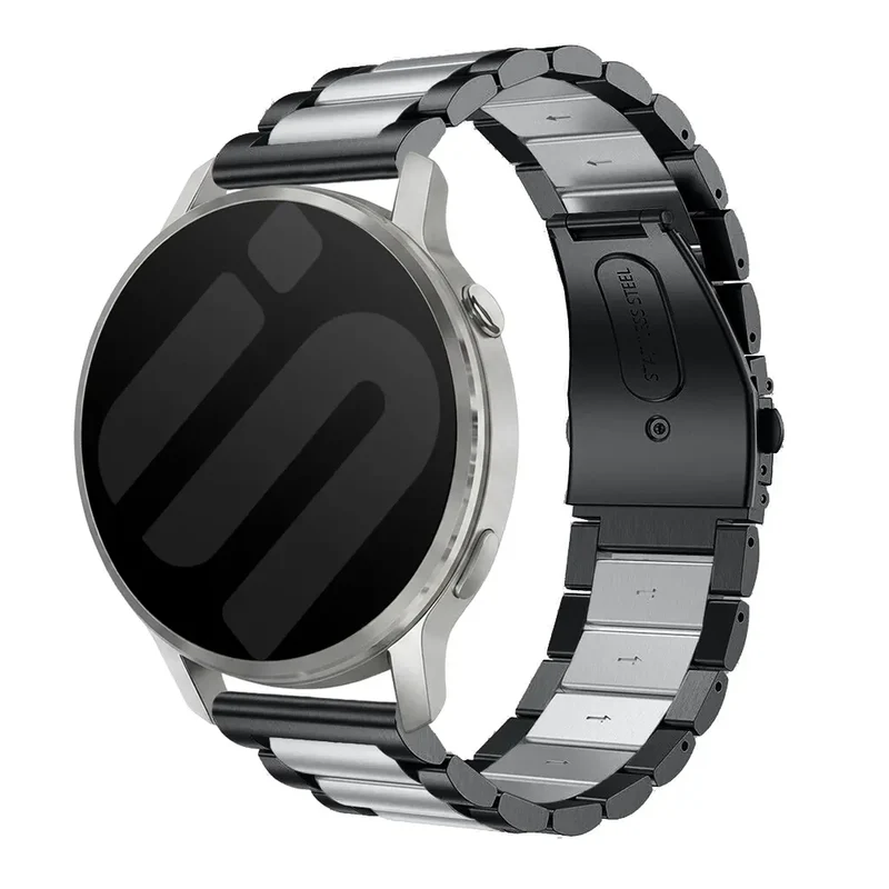 Garmin Forerunner 170 Stahlarmband (Schwarz/Silber)