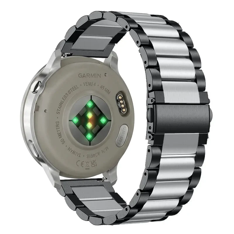 Garmin Forerunner 170 Stahlarmband (Schwarz/Silber)