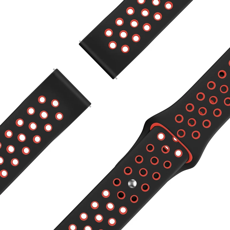 Bandz Garmin Forerunner 70 Sportarmband 'Deluxe' (Schwarz/Rot)