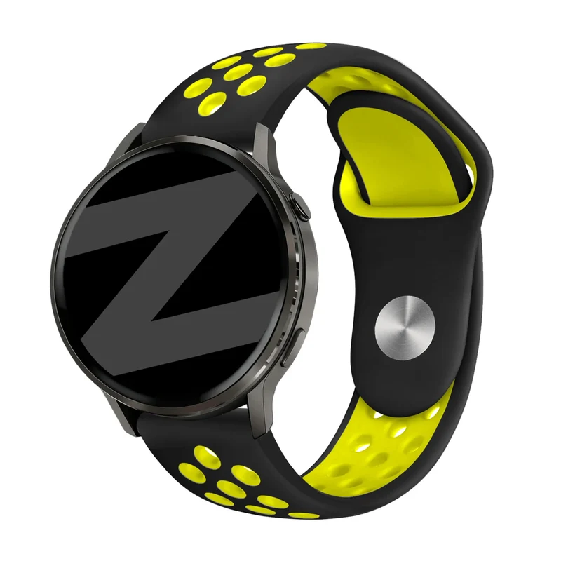Bandz Garmin Forerunner 70 Sportarmband 'Deluxe' (Schwarz/Gelb)