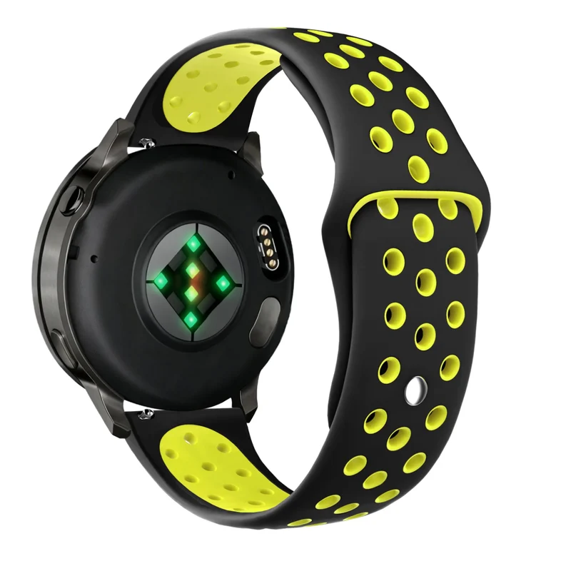 Bandz Garmin Forerunner 70 Sportarmband 'Deluxe' (Schwarz/Gelb)