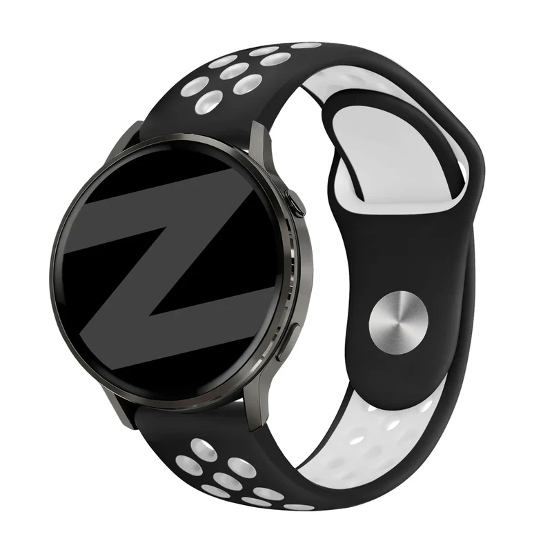 Bandz Garmin Forerunner 170 Sportarmband 'Deluxe' (Schwarz/Weiß)