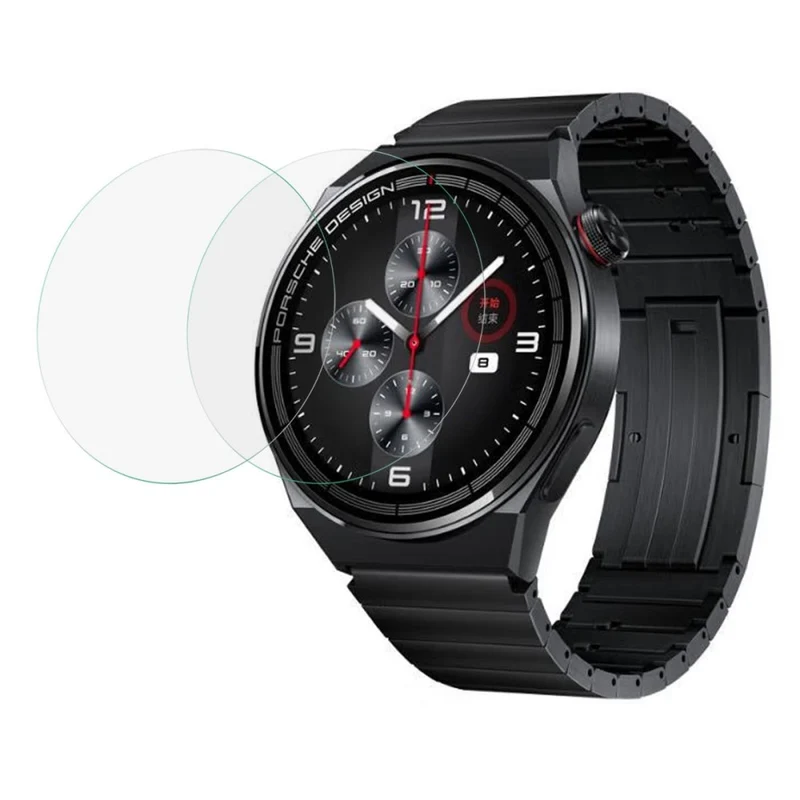 2stück Huawei Watch GT 3 Pro Porsche Design Gehärtetes Glas Displayschutz