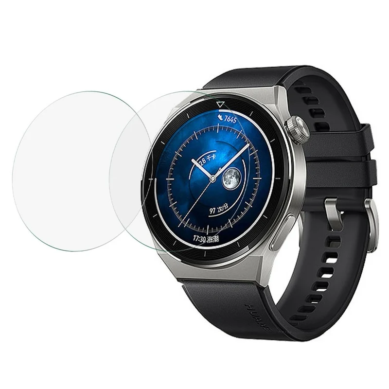 2stück Huawei Watch GT 3 Pro 46mm Gehärtetes Glas Displayschutz