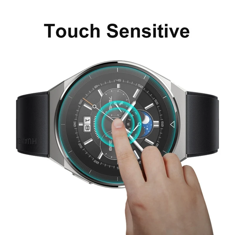 2stück Huawei Watch GT 3 Pro 46mm Gehärtetes Glas 9H Displayschutz