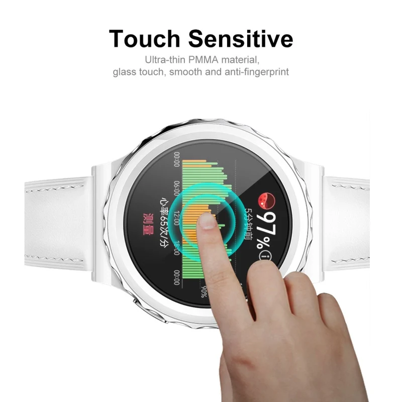 2stück Huawei Watch GT 3 Pro 43mm Plastik Displayschutz