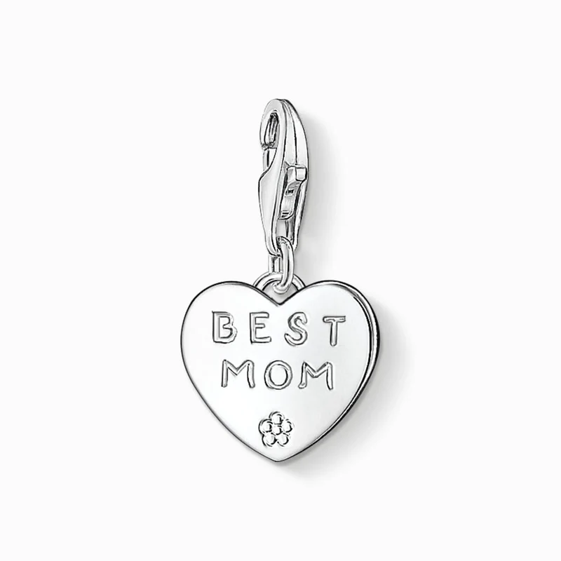 Charm Anhänger Herz mit dem Schriftzug "Best Mom" - 925 Sterlingsilber Thomas Sabo Modell: 0821-001-12