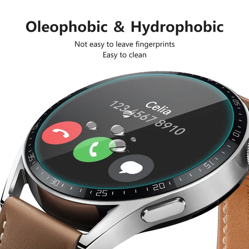 2stück Huawei Watch GT 3 (46mm) Gehärtetes Glas Displayschutz