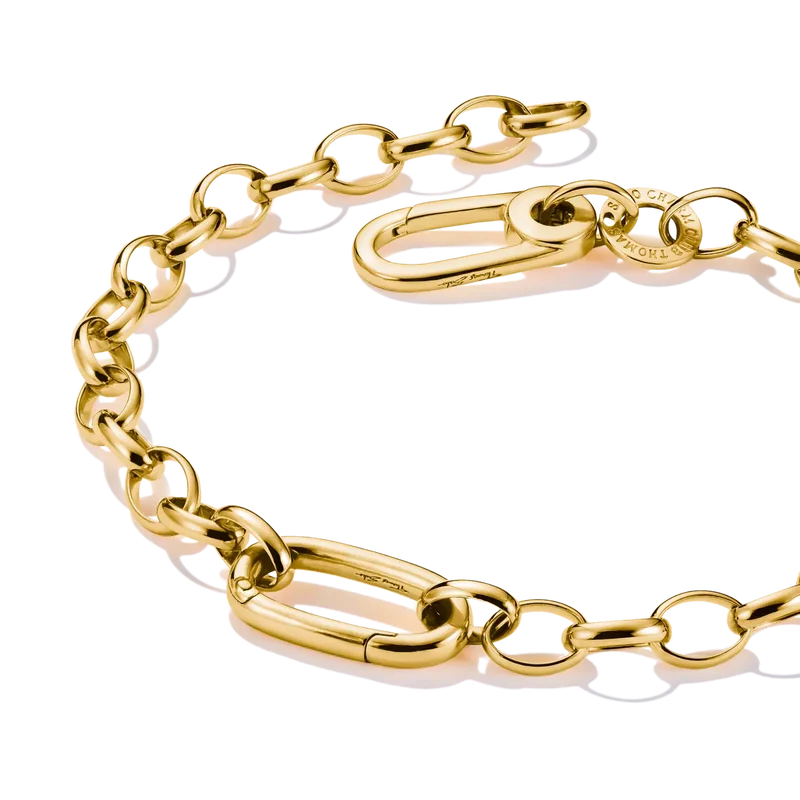 Glieder- Charm-Armband vergoldet- Thomas Sabo Modell: C1202-413-39-L17