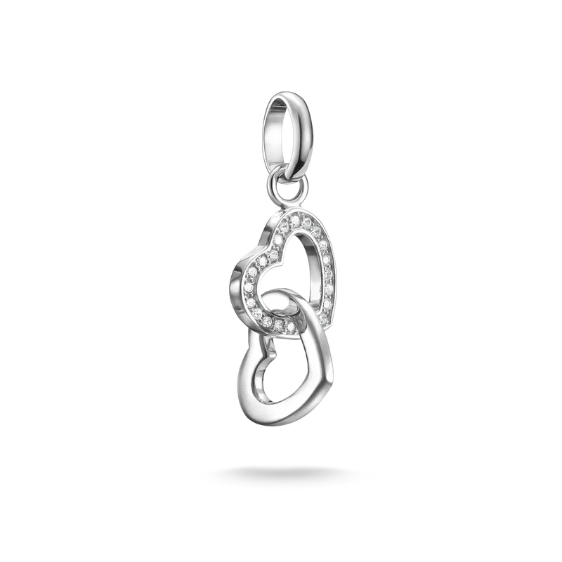 Charm-Anhänger, verschlungene Herzen - Thomas Sabo Modell: CC1201-051-14