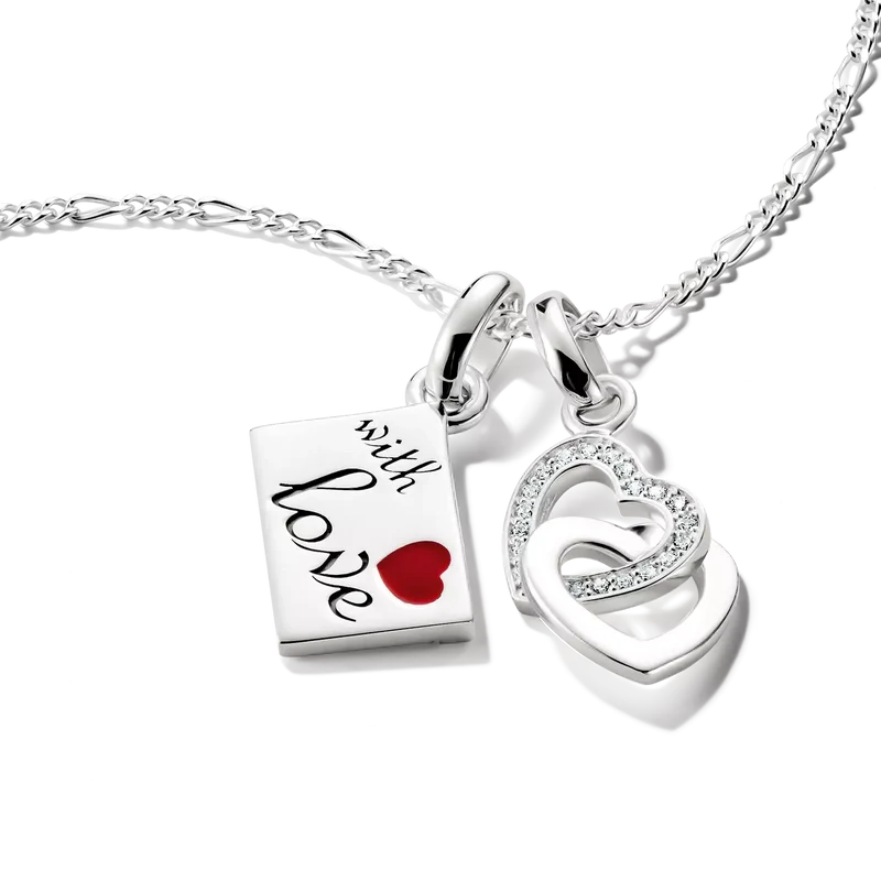 Charm-Anhänger, verschlungene Herzen - Thomas Sabo Modell: CC1201-051-14