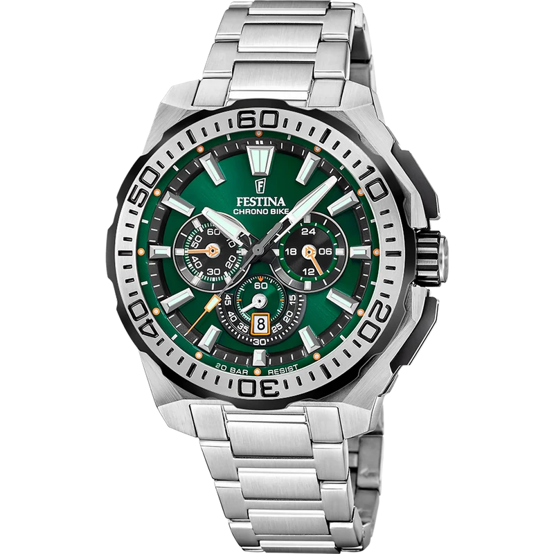 Festina Chrono Bike F20724/3 Herrenuhr • 20 ATM • Edelstahl