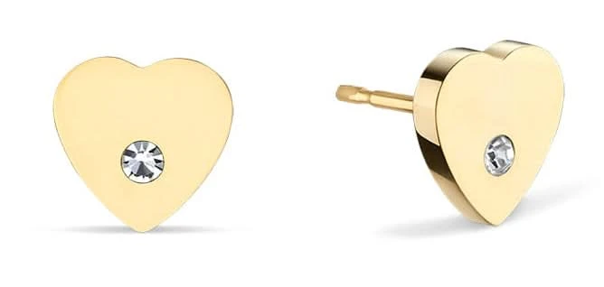 Herzförmige Ohrstecker mit Steinchen-Bering Jewelry Modell: 742-27-05