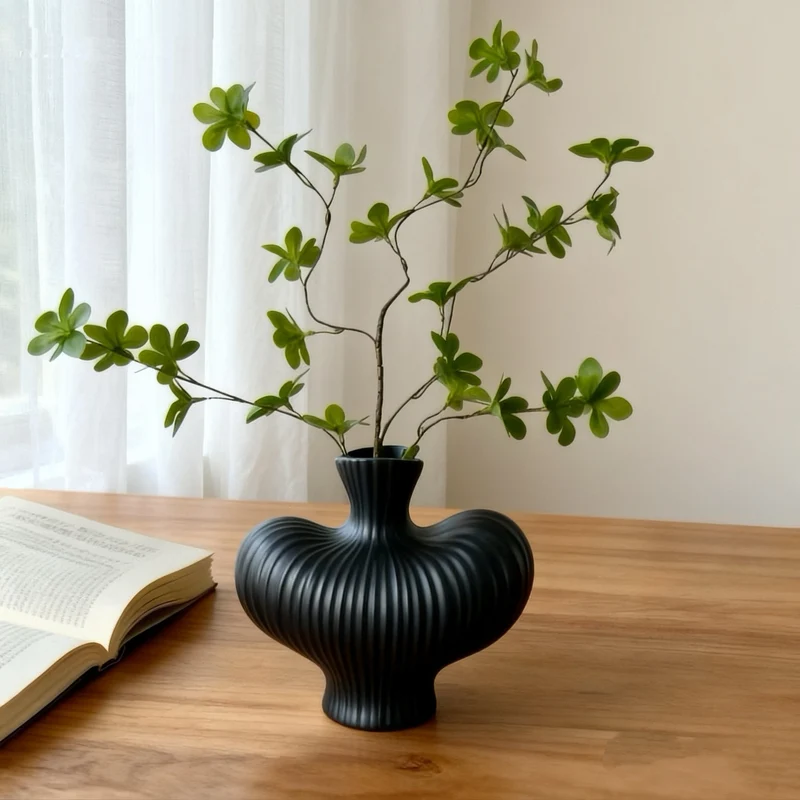 Dekorative skulptierte Vase für die Wohnkultur-Darstellung