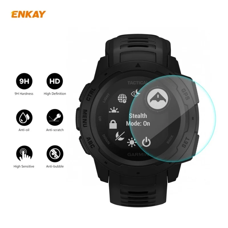 Garmin Instinct Tactical / Garmin Instinct Tide Gehärtetes Glas Universell Displayschutz