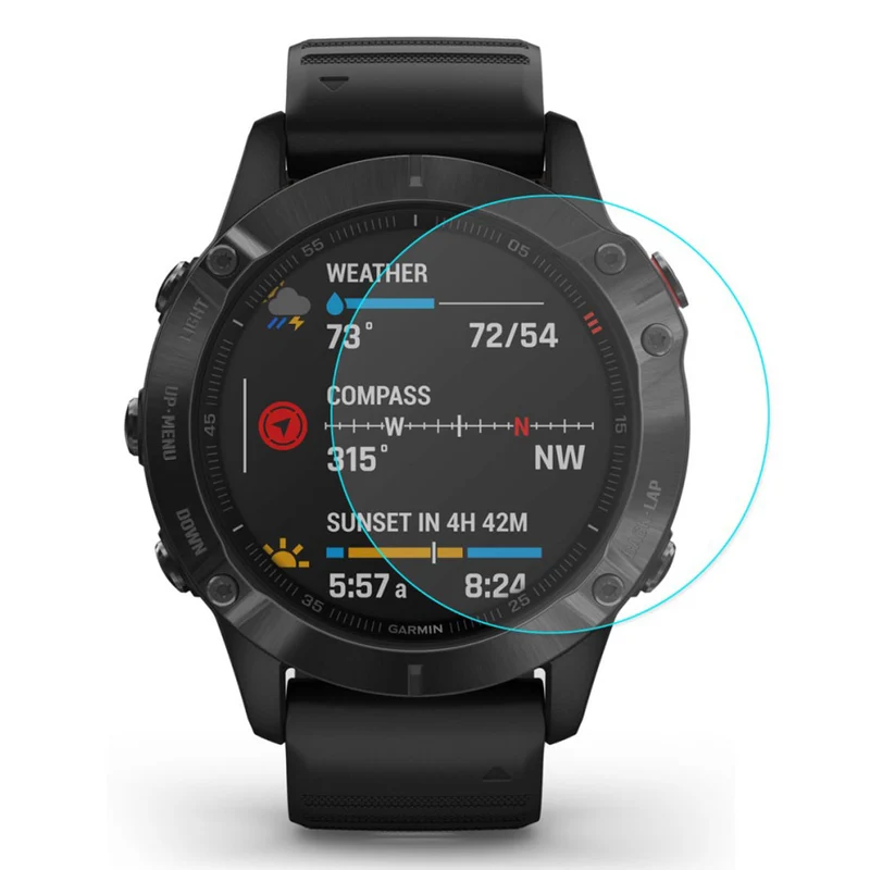 Garmin Fenix 6 / Garmin Fenix 6S Pro Gehärtetes Glas 9H Universell Displayschutz