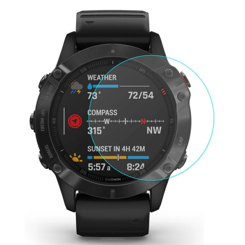 2stück Garmin Fenix 6 / Garmin Fenix 6S Pro Gehärtetes Glas Universell Displayschutz