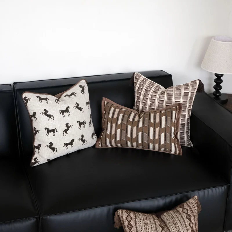 Strukturierte Wurfkissen für Sofa Wohnkultur