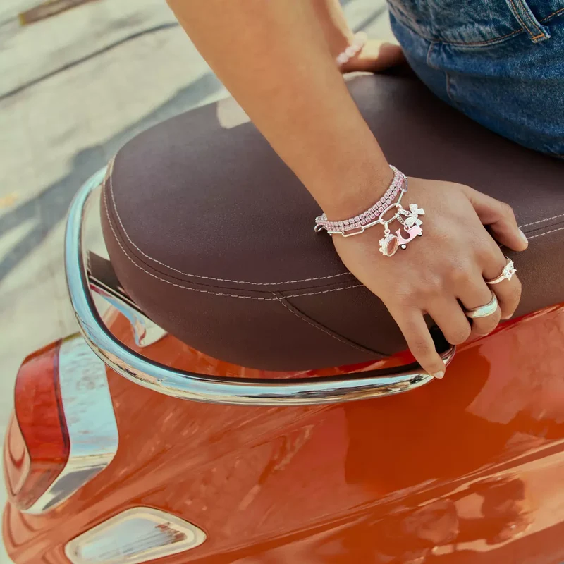 Charm-Anhänger, Krone mit weißen Edelsteinen, aus Silber - Thomas Sabo Modell: CC1247-051-14