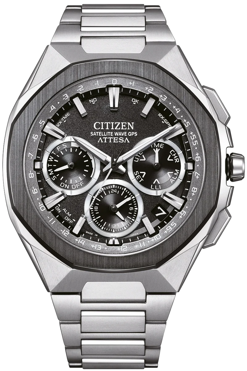 Citizen CC4104-53E Herrenuhr • Satellite Wave GPS • Super Titanium