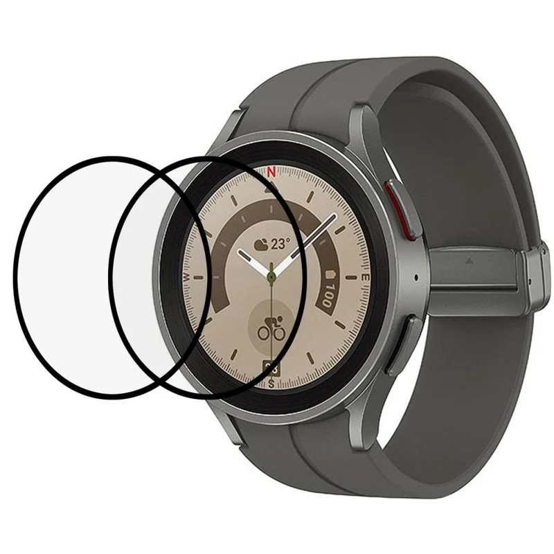 2stück Samsung Galaxy Watch 5 Pro Plastik HD Displayschutz