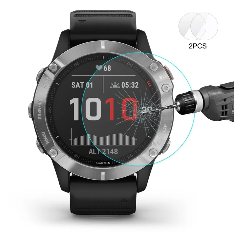 2stück Garmin Smartwatch Gehärtetes Glas Universell Displayschutz