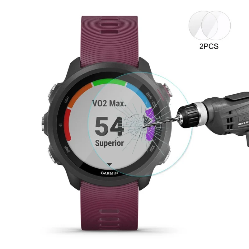Garmin Forerunner 935 / Garmin Forerunner 35 Gehärtetes Glas 9H Universell Displayschutz