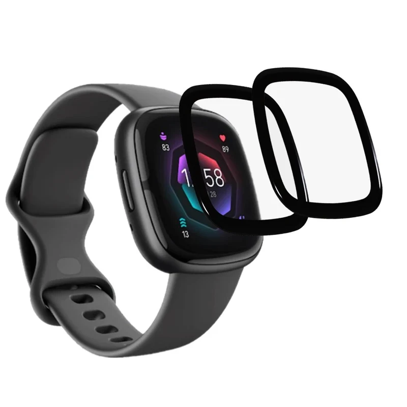 2stück Fitbit Sense 2 / Fitbit Versa 4 Plastik HD Displayschutz