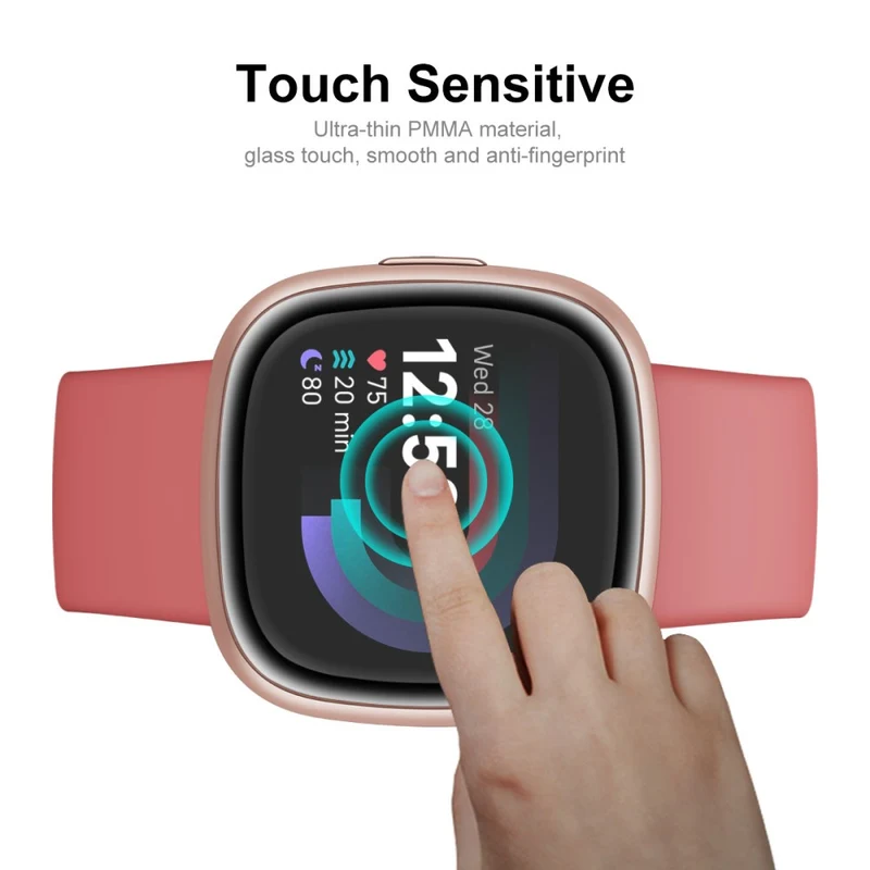 2stück Fitbit Sense 2 / Fitbit Versa 4 Plastik Displayschutz