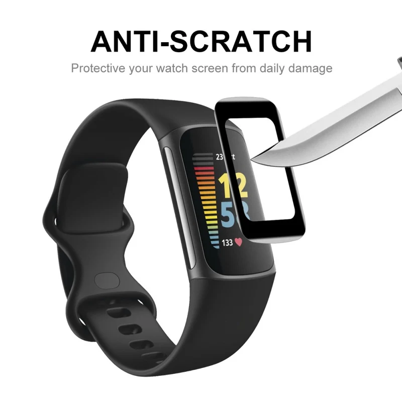 5stück Fitbit Charge 5 Plastik Displayschutz