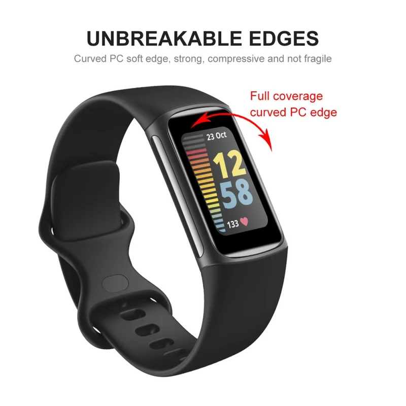 2stück Fitbit Charge 5 Plastik Displayschutz