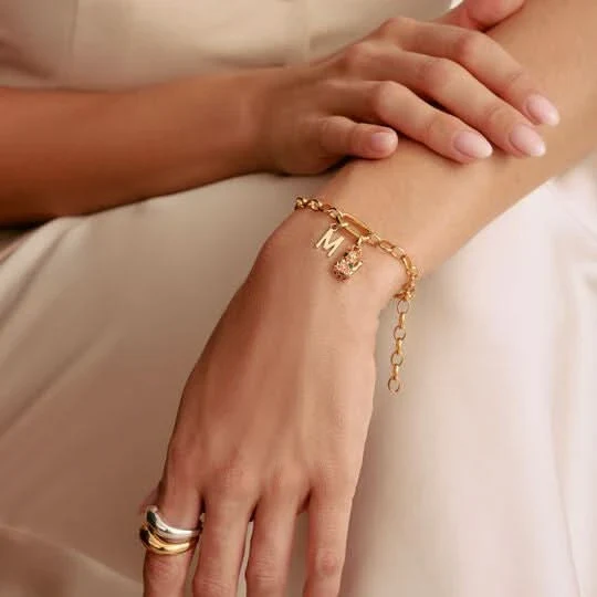 Thomas Sabo Charm-Anhänger, Winkekatze bunt, aus Silber, vergoldet und Kaltemail