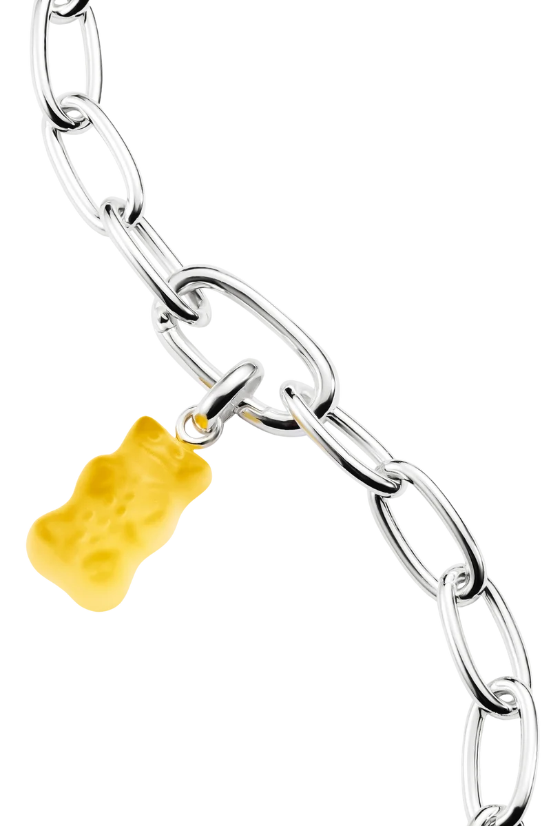 Charm-Anhänger, Goldbär aus Glas, gelb, aus Silber - Thomas Sabo Modell: CC1275-017-4