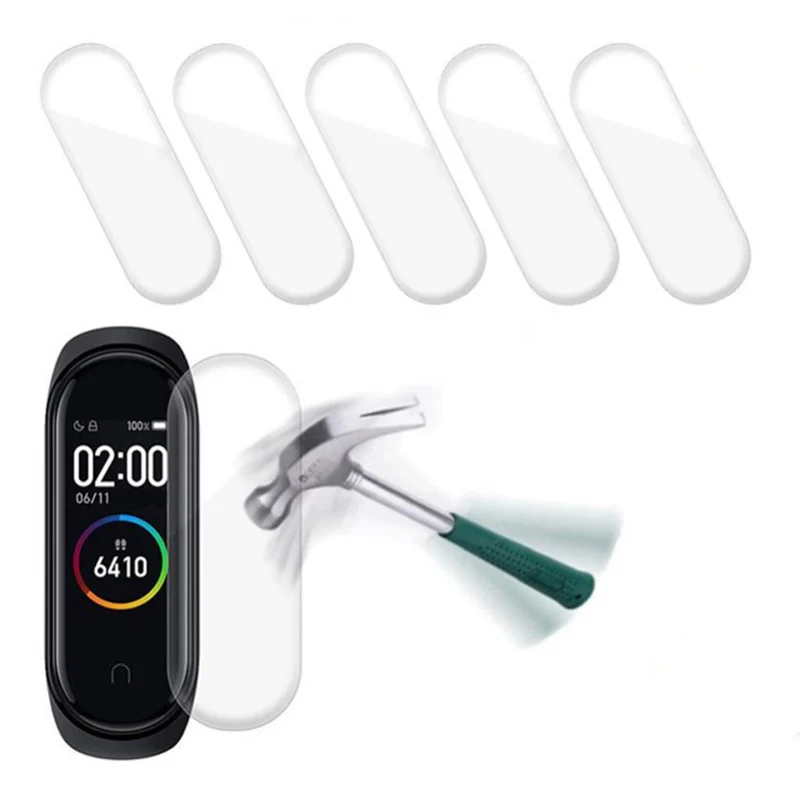 5stück Xiaomi Mi Smart Band 4 Plastik Displayschutz