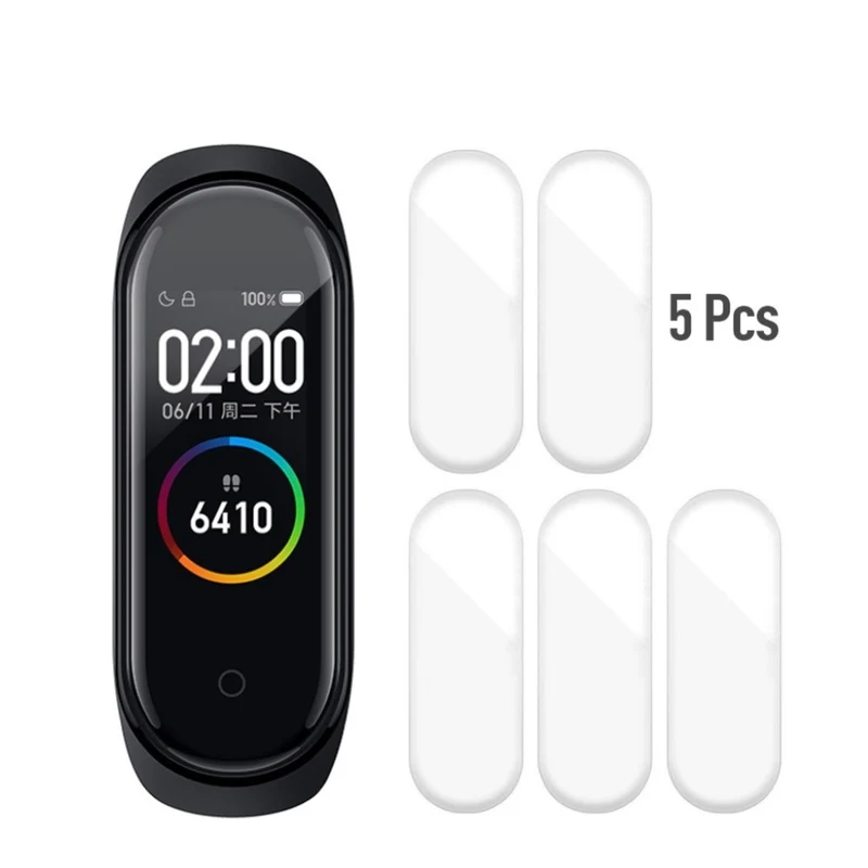 5stück Xiaomi Mi Smart Band 4 Plastik Displayschutz