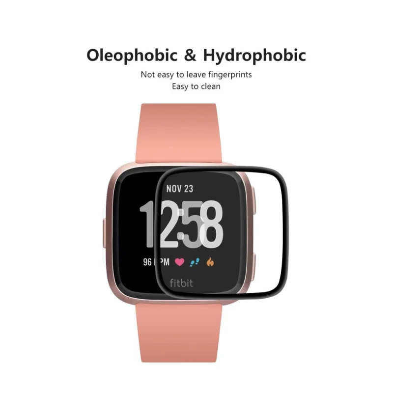 2stück Fitbit Sense 1 / Fitbit Versa 3 Plastik Universell Displayschutz
