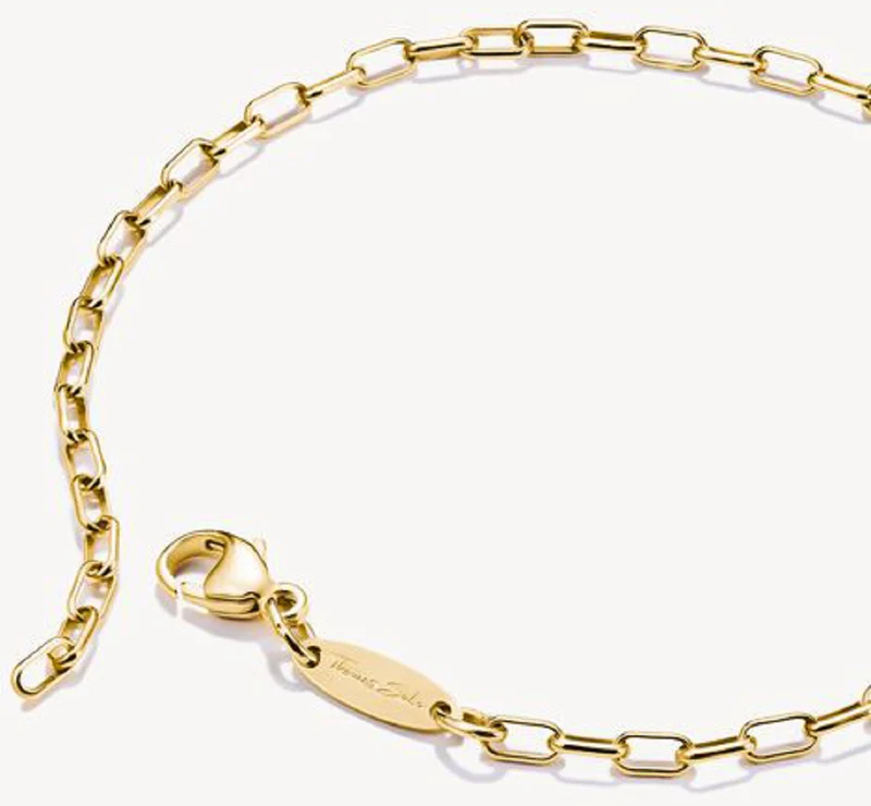 Glieder-Armband, aus Silber, vergoldet - Thomas Sabo Modell: A2206-413-39-L19V