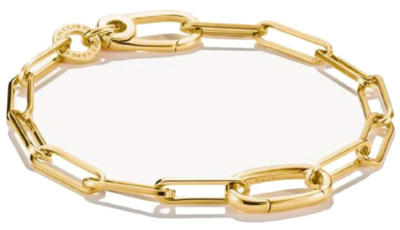 Glieder-Charm-Armband mit Connect Link, aus Silber, vergoldet - Thomas Sabo Modell: C1205-413-39-L15