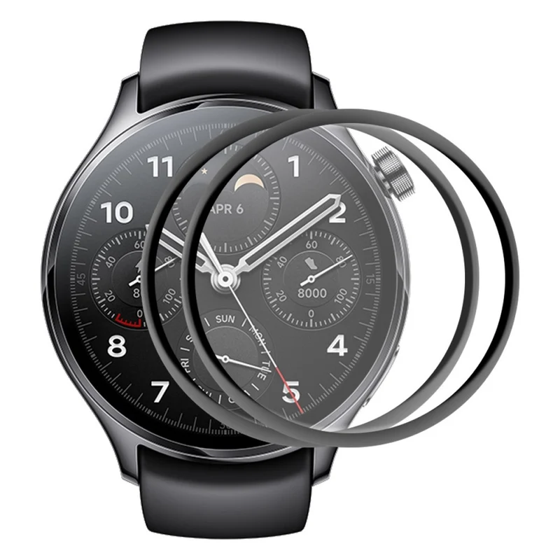 2stück Xiaomi Watch S1 Pro Plastik und Glas HD Displayschutz