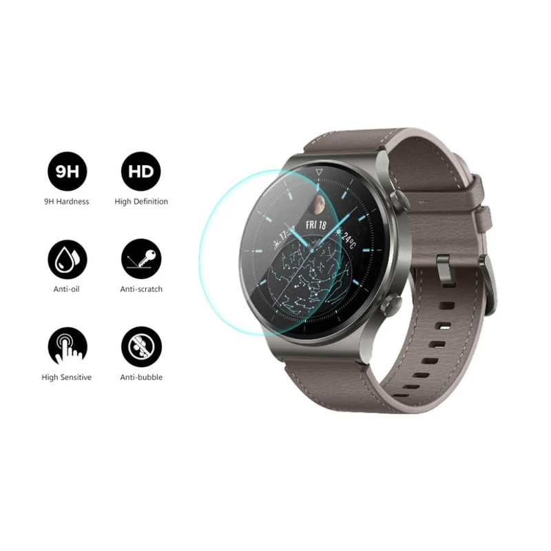 5stück Huawei Watch GT 2 Pro Gehärtetes Glas Displayschutz