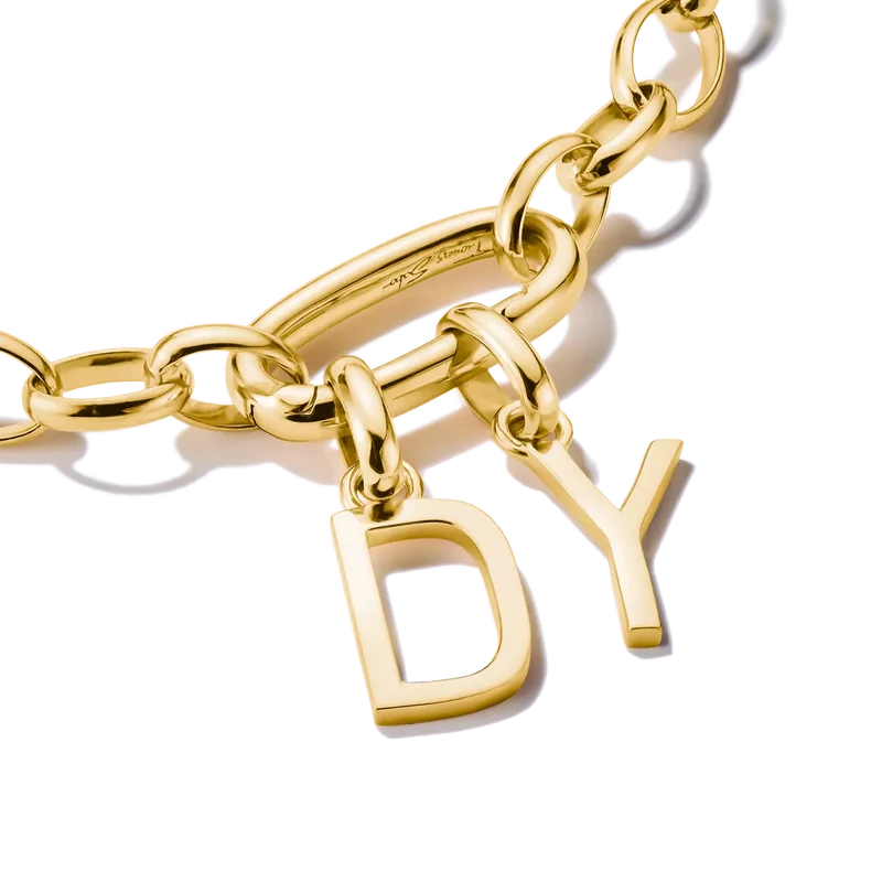 Charm-Anhänger, Buchstabe "D", aus Silber, vergoldet - Thomas Sabo Modell: CC1210-413-39