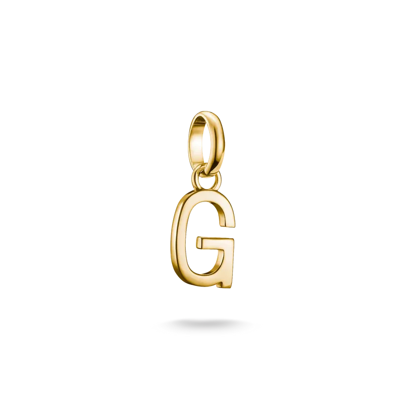 Thomas Sabo Charm-Anhänger, Buchstabe "G", aus Silber, vergoldet