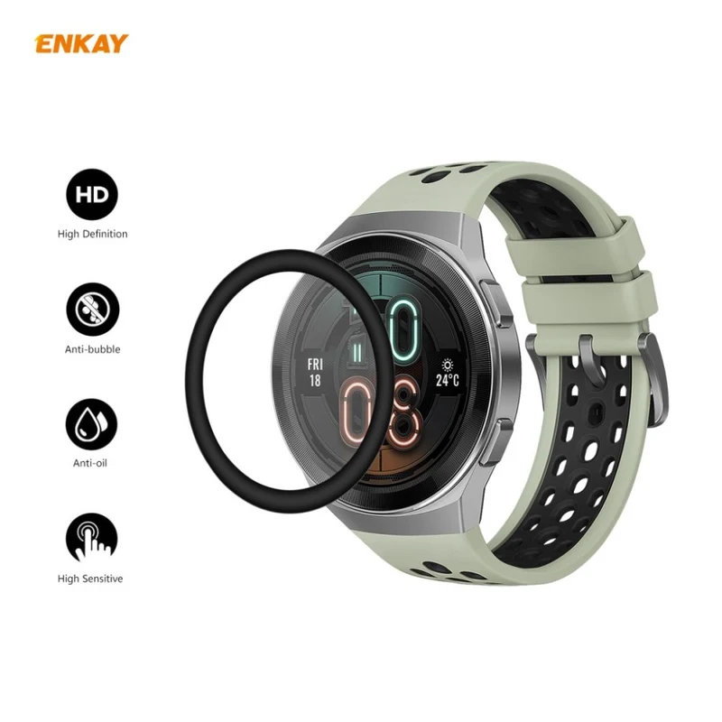 2stück Huawei Watch GT2e 46mm Plastik Displayschutz